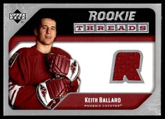 2005-06 Upper Deck Rookie Threads Keith Ballard #RT-KB Phoenix Coyotes